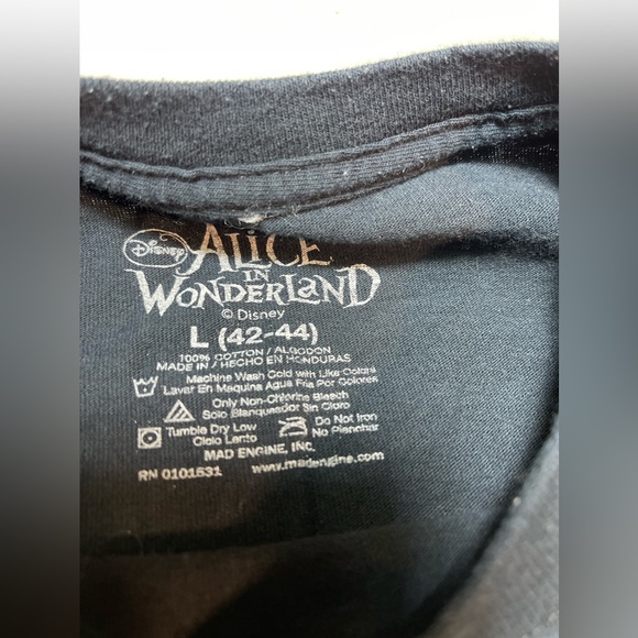 Disney Alice In Wonderland Cheshire Cat Shirt Top Size L - Picture 3 of 6